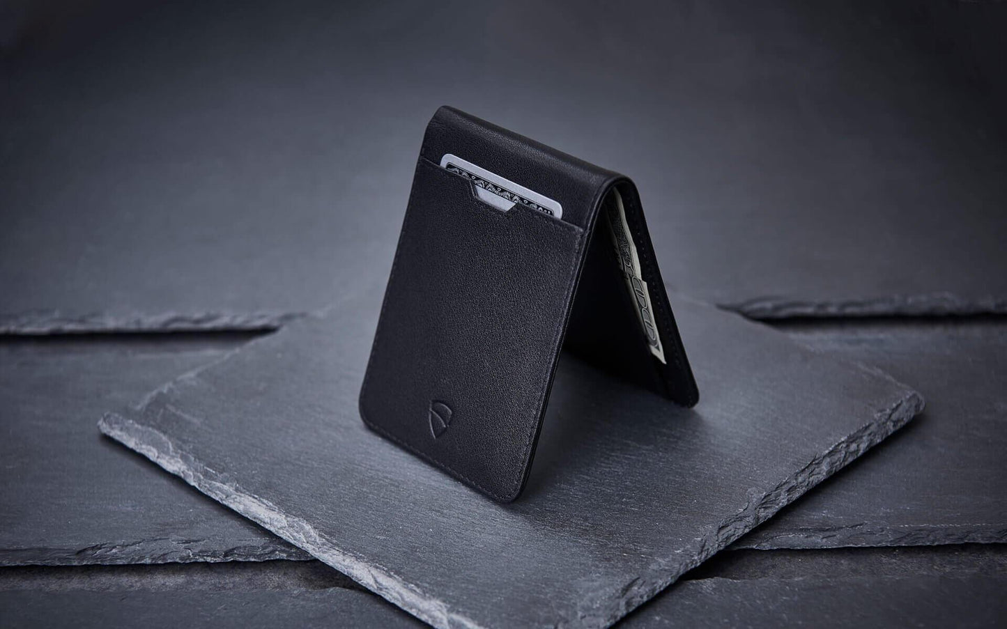 ID and credit card wallet with slim profile